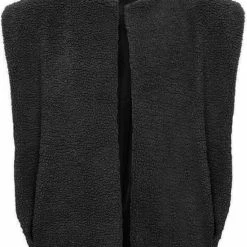 Goedkoop ๐ Yada Gilet - Teddy - Zwart โ๏ธ