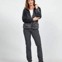 Beste deal 😉 Life-Line - Whitney Fleece Dames - Zwart - Outdoorvest - Wandelvest - Fleece Zwart ✨ -Dameskleding Verkoopwinkel 550x687 4