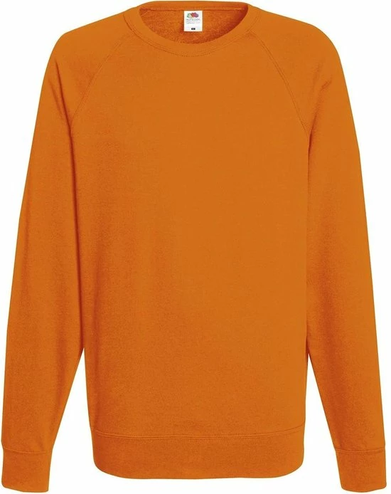 Groothandel 😀 Fruit Of The Loom Sweater Raglan Sweat Ronde Hals Oranje Maat S 🎁 3 Groothandel 😀 Fruit Of The Loom Sweater Raglan Sweat Ronde Hals Oranje Maat S 🎁