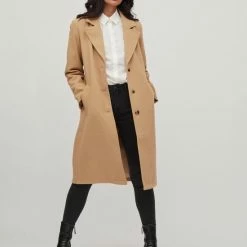 Coupon 🥰 VILA VIPOKO LONG BELT 🧥 COAT -NOOS Dames Jas - Maat 36 🔥 -Dameskleding Verkoopwinkel 550x695 3