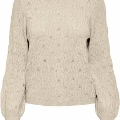 Top 10 😉 Only Trui Onlfia Katia Structure Pull Cc Knt 15259302 Whitecap Gray/w. Melange Dames Maat - L 😍