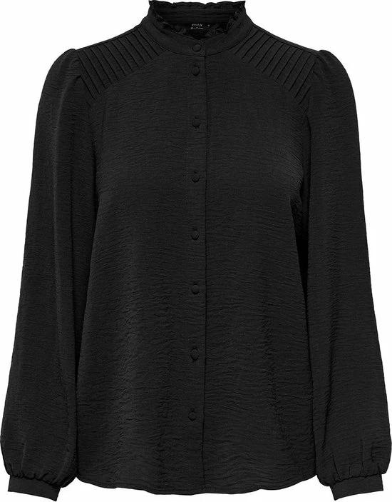 Promo 𧨠Only Blouse Onlmette Ls Pleat π Shirt Wvn 15288514 Black Dames Maat - M π 3 Promo 𧨠Only Blouse Onlmette Ls Pleat π Shirt Wvn 15288514 Black Dames Maat - M π