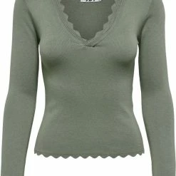 Goedkoopste ๐ JDY JDYMETTE L/S SCALLOP PULLOVER KNT Dames Trui - Maat M โ๏ธ