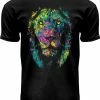 Promo 😍 Fox Originals Neon Met Blacklight Splatter Lion Essentials Heren T-shirt Maat S ⌛