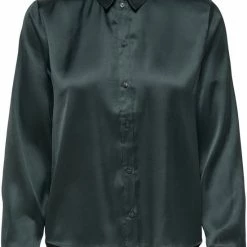 Aanbiedingen 🔥 Jacqueline De Yong Blouse Jdyfifi Life L/s Short 👚 Shirt Wvn No 15203504 Scarab Dames Maat - W38 😍