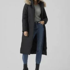 Beste deal ✨ VERO MODA VMADDISON LONG 🧥 COAT Dames Jas - Maat L 👍 -Dameskleding Verkoopwinkel 550x710