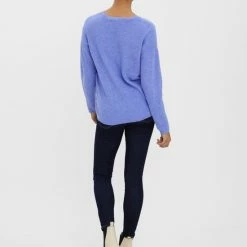 Goedkoop 👏 VERO MODA VMCREWLEFILE LS V-NECK BLOUSE NOOS Dames Trui - Maat M 😍 -Dameskleding Verkoopwinkel 550x712 1