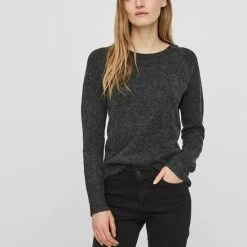 Gloednieuw ✔️ VERO MODA VMDOFFY LS O-NECK BLOUSE GA Dames Trui - Maat L 🎁 -Dameskleding Verkoopwinkel 550x713 1