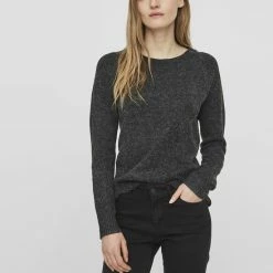 Gloednieuw ✔️ VERO MODA VMDOFFY LS O-NECK BLOUSE GA Dames Trui - Maat L 🎁 -Dameskleding Verkoopwinkel 550x713