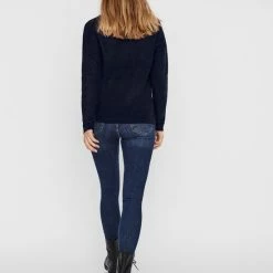 Groothandel 🔥 VERO MODA VMCREWLEFILE LS V-NECK BLOUSE NOOS Dames Trui - Maat L 🌟 -Dameskleding Verkoopwinkel 550x713 7