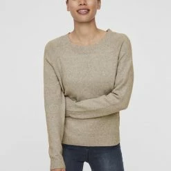 Gloednieuw ⭐ VERO MODA VMDOFFY LS O-NECK BLOUSE GA Dames Trui - Maat M 🌟 -Dameskleding Verkoopwinkel 550x714 6