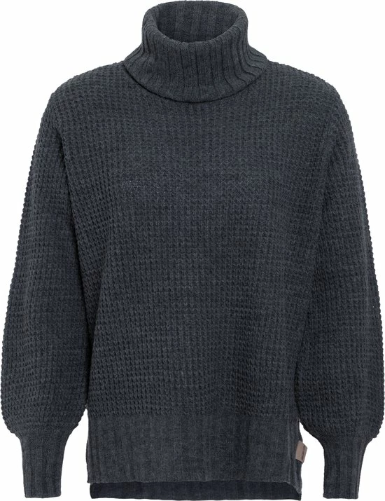 Kopen π Knit Factory Robin Gebreide Dames Coltrui - Turtleneck - Antraciet - 40/42 π₯ 3 Kopen π Knit Factory Robin Gebreide Dames Coltrui - Turtleneck - Antraciet - 40/42 π₯