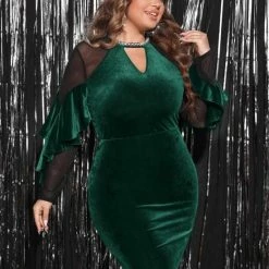 Goedkoopste 🔔 Merkloos Mooie Elegante Galajurk Avondjurk Feestjurk Jurk Grote Maat 3xl Xxxl Eu 46 😍 -Dameskleding Verkoopwinkel 550x720 9