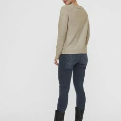 Gloednieuw ⭐ VERO MODA VMDOFFY LS O-NECK BLOUSE GA Dames Trui - Maat M 🌟 -Dameskleding Verkoopwinkel 550x732 10