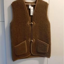 Promo 💯 Alwero Dames Gilet "Alpen Adult 100% Wol" Bark - Maat L 😀 -Dameskleding Verkoopwinkel 550x732 7