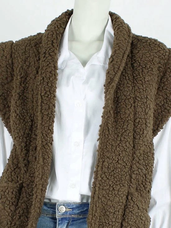 Beste Verkoop π₯° Yada Gilet Teddy - Choco/Donkertaupe - One Size π 5 Beste Verkoop π₯° Yada Gilet Teddy - Choco/Donkertaupe - One Size π - Afbeelding 3