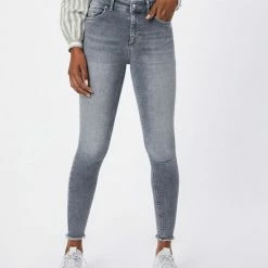 Beste deal 🌟 Only 👖 Jeans Onlblush Mid Sk Ank Raw Jns Rea0918 15188520 Grey Demin Dames Maat - W32 X L34 😉 -Dameskleding Verkoopwinkel 550x733 213