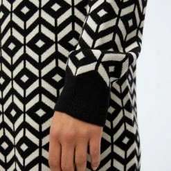 Beste Verkoop 😉 OBJECT OBJTHESS L/S JACQUARD KNIT 👗 DRESS Dames Jurk - Maat L 🔔 -Dameskleding Verkoopwinkel 550x733 282