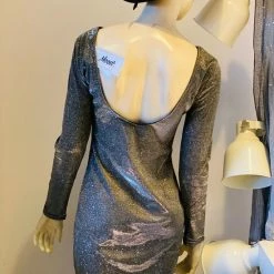 Flash-uitverkoop 🎉 Merkloos Glitter Jurk - Zwart - Rug Detail - Gelegenheidsjurk - Open Rug - Feestjurken - L 😉 -Dameskleding Verkoopwinkel 550x733 321