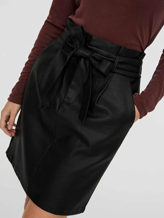 Gloednieuw 🛒 VERO MODA VMEVA HR PAPERBAG 🧥 COATED 👗 SKIRT GA NOOS Dames Rok - Maat M ⭐ 5 Gloednieuw 🛒 VERO MODA VMEVA HR PAPERBAG 🧥 COATED 👗 SKIRT GA NOOS Dames Rok - Maat M ⭐ - Afbeelding 3
