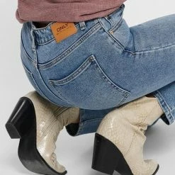 Coupon 🛒 ONLY EMILY LIFE High Waist Straight Fit Dames 👖 Jeans - Maat W25 X L30 🔥 -Dameskleding Verkoopwinkel 550x733 414