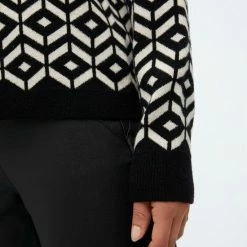 Top 10 💯 OBJECT OBJTHESS L/S JACQUARD KNIT PULLOVER Dames Trui - Maat L ⌛ -Dameskleding Verkoopwinkel 550x733 442