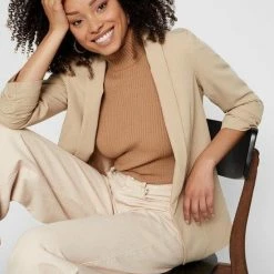 Top 10 🛒 Pieces PCBOSS 3/4 BLAZER NOOS Dames Blazer - Maat XL 🔥 -Dameskleding Verkoopwinkel 550x733 470