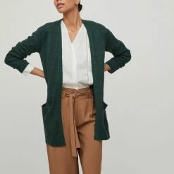 Top 10 😀 Vila Dames Vest - Donkergroen - Maat XS 🤩 -Dameskleding Verkoopwinkel 550x733 532