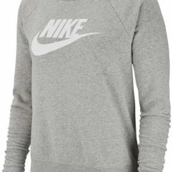 Uitgang 🎁 Nike Sportswear Essential Crew Flock Trui Dames - Maat M 😉