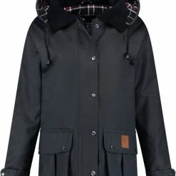 Nieuw 😀 MGO Leisure Wear MGO Waxjas Leeds Dames - 100% Gewaxt Katoen - Winddicht En Waterdicht - Blauw - Maat L ⭐ -Dameskleding Verkoopwinkel 550x751