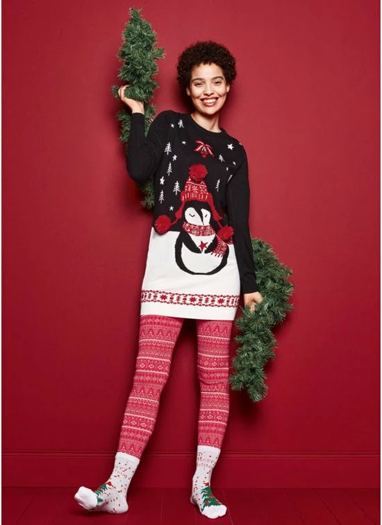 Begroting π Merkloos AG Dames Kerstjurk - Zwart Wit - Maat L β¨ 6 Begroting π Merkloos AG Dames Kerstjurk - Zwart Wit - Maat L β¨ - Afbeelding 4