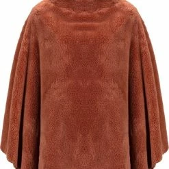 Top 10 ๐ Life-Line Fleece Poncho Mila - Dames- Roze โจ