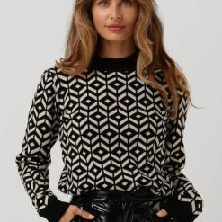 Top 10 💯 OBJECT OBJTHESS L/S JACQUARD KNIT PULLOVER Dames Trui - Maat L ⌛ -Dameskleding Verkoopwinkel 550x767 4