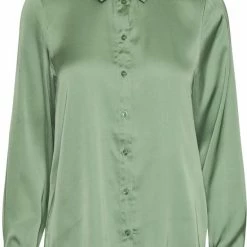 Goedkoopste 😀 Vero Moda Blouse Vmnoa Ls 👕 Shirt Wvn Ga Noos 10274395 Loden Frost Dames Maat - L 🥰