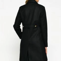 Nieuw ✨ LOLALIZA Lange Jas Met Knopen - Zwart - Maat 40 ⌛ -Dameskleding Verkoopwinkel 550x771 5