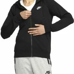 Nieuw 🛒 Nike Sportswear Essential Hoodie Full Zip Flock Vest Dames - Maat S 🎉 -Dameskleding Verkoopwinkel 550x772