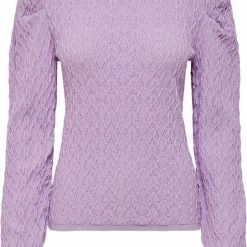 Begroting 🎁 Only Trui Onlfara Sally Struct L/s Pullover Cc Knt 15259439 Viola Dames Maat - M 👏