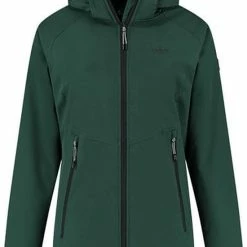 Nieuw 👍 Kjelvik Dames Softshell Jas - Winter Softshell Jas Dames - Cato - Groen - Maat 48 🔥
