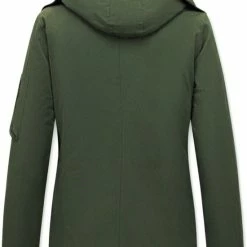 Beste Verkoop 🔔 Gentile Bellini Getailleerde Winterjas Dames Met Capuchon - 503 - Groen ⌛ -Dameskleding Verkoopwinkel 550x779 4