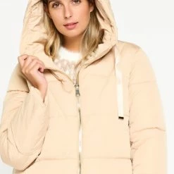Hete verkoop 😀 LOLALIZA Gewatteerde Jas Met Capuchon - Beige - Maat M 👏 -Dameskleding Verkoopwinkel 550x780 10
