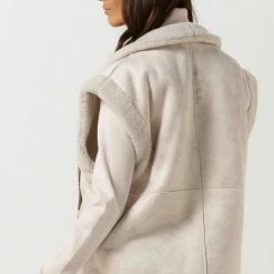 Nieuw 😉 Goosecraft Mila Teddy 🧥 Coat Jassen - Beige 🎁 -Dameskleding Verkoopwinkel 550x785 14