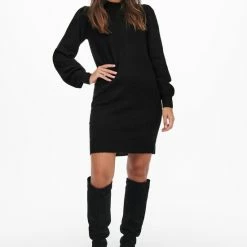 Promo 🥰 JACQUELINE DE YONG JDYRUE L/S HIGH NECK 👗 DRESS KNT Dames Jurk - Maat L 🔔 -Dameskleding Verkoopwinkel 550x785 29