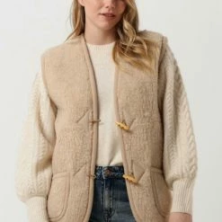 Begroting 🤩 Alwero Alwero Bodywarmer Alpen Adult Blazers - Beige ❤️ -Dameskleding Verkoopwinkel 550x785 36