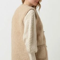 Begroting 🤩 Alwero Alwero Bodywarmer Alpen Adult Blazers - Beige ❤️ -Dameskleding Verkoopwinkel 550x785 37