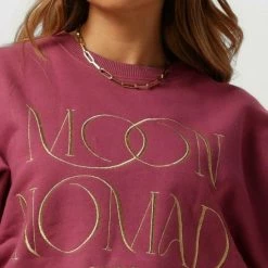 Coupon ❤️ Colourful Rebel Moon Nomad Trui Roze Dames - Loose Fit - Katoen - L 👏 -Dameskleding Verkoopwinkel 550x785 8