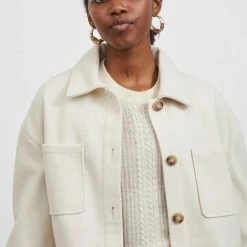 Flash-uitverkoop 🤩 VILA VIKIMMI 👚 SHIRT L/S JACKET - NOOS Dames Jas - Maat M 👏 -Dameskleding Verkoopwinkel 550x793 12