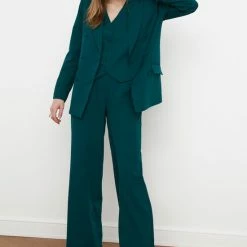 Hete verkoop 🎁 Trendyol Vrouwen Normaal Hoge Taille Breed Been Broek ✔️ -Dameskleding Verkoopwinkel 550x793 7