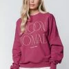 Coupon ❤️ Colourful Rebel Moon Nomad Trui Roze Dames - Loose Fit - Katoen - L 👏