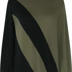 Nieuw ๐ Zoso Trui Cindy 225 0137 0000 Dark Olive Black Dames Maat - XL ๐