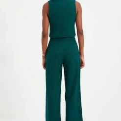 Hete verkoop 🎁 Trendyol Vrouwen Normaal Hoge Taille Breed Been Broek ✔️ -Dameskleding Verkoopwinkel 550x797 4